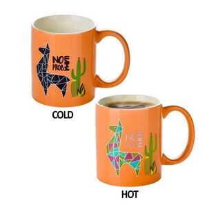 LLAMA Color Changing Mug by Ernesto Hot Cold Bright Cactus NEW IN BOX